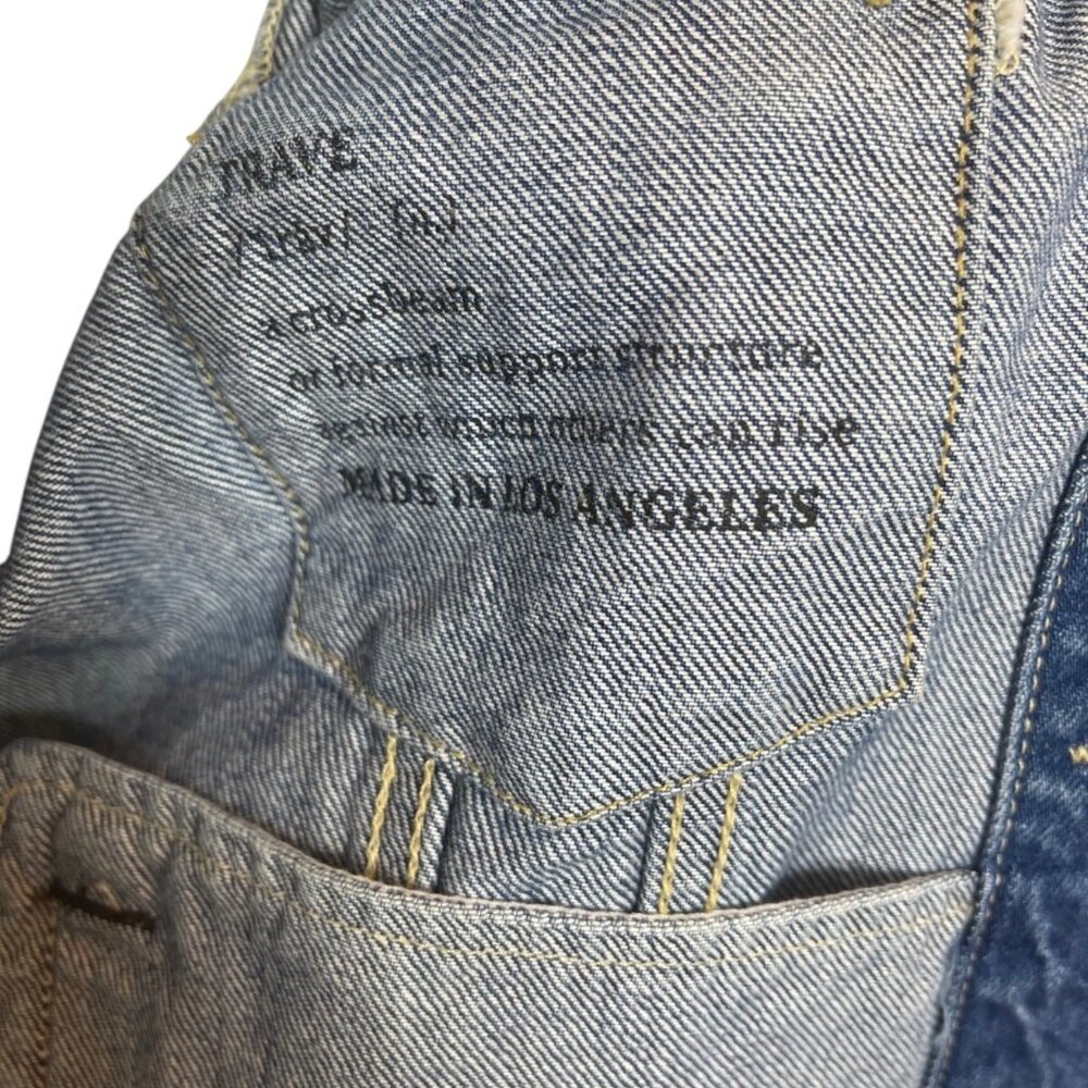 Trave Zoey Crop Jean Jacket in Atmosphere Size S - Picture 5 of 11
